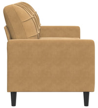 3-Sitzer-Sofa Braun 180 cm Samt