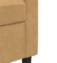 3-Sitzer-Sofa Braun 180 cm Samt