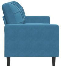 3-Sitzer-Sofa Blau 180 cm Samt