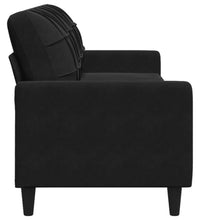 3-Sitzer-Sofa Schwarz 210 cm Samt