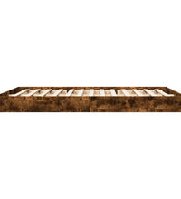 Bettgestell Räuchereiche 160x200 cm Holzwerkstoff