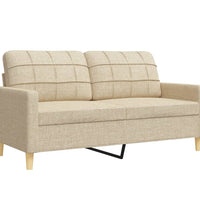 3-tlg. Sofagarnitur Creme Stoff