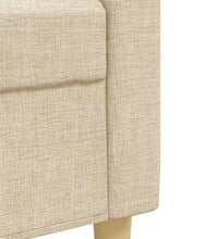 3-tlg. Sofagarnitur Creme Stoff