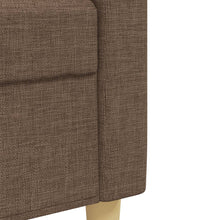 3-tlg. Sofagarnitur Braun Stoff