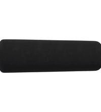 3-tlg. Sofagarnitur mit Kissen und Nackenrollen Schwarz Samt