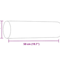 2-tlg. Sofagarnitur mit Kissen und Nackenrollen Rosa Samt