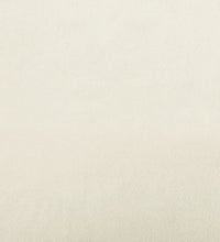 2-tlg. Sofagarnitur mit Kissen und Nackenrollen Creme Samt