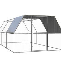 Hühnerkäfig 3x6x2 m Verzinkter Stahl