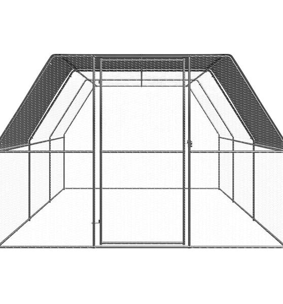 Hühnerkäfig 3x6x2 m Verzinkter Stahl