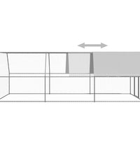 Hühnerkäfig 3x6x2 m Verzinkter Stahl