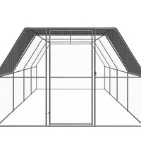 Hühnerkäfig 3x8x2 m Verzinkter Stahl