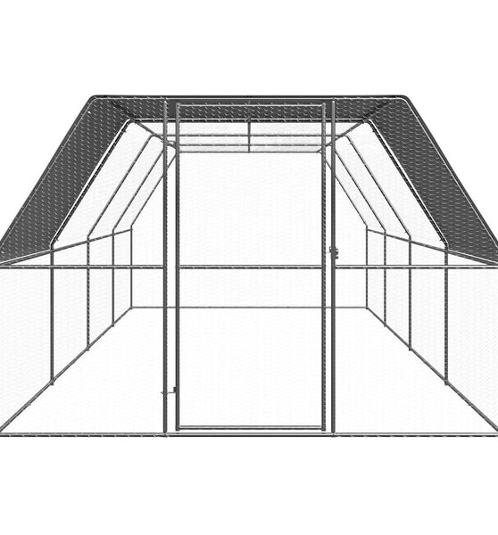 Hühnerkäfig 3x8x2 m Verzinkter Stahl