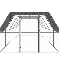 Hühnerkäfig 3x10x2 m Verzinkter Stahl