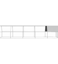 Hühnerkäfig 3x10x2 m Verzinkter Stahl