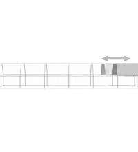 Hühnerkäfig 3x12x2 m Verzinkter Stahl