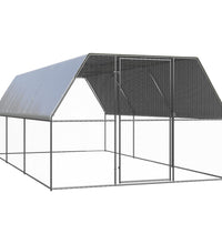 Hühnerkäfig 3x6x2 m Verzinkter Stahl