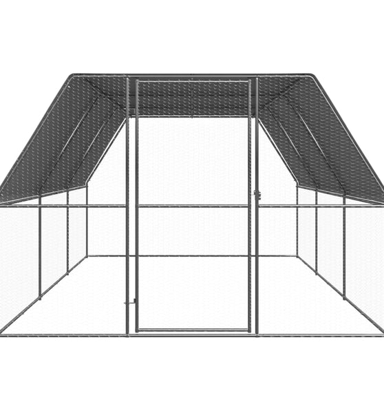 Hühnerkäfig 3x6x2 m Verzinkter Stahl