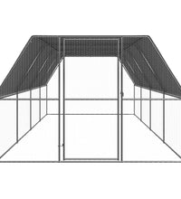 Hühnerkäfig 3x8x2 m Verzinkter Stahl
