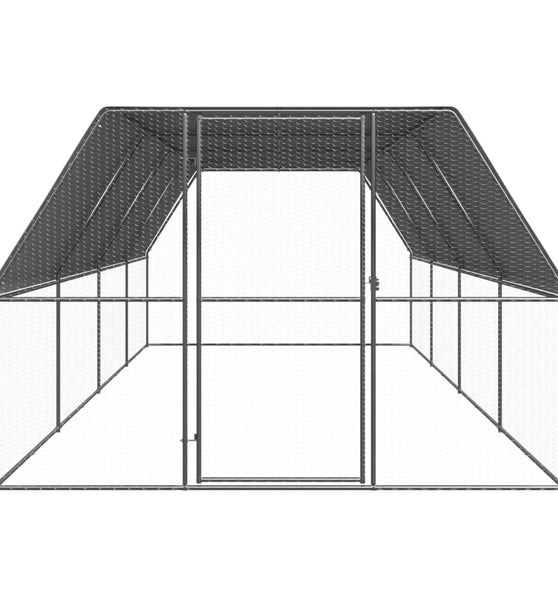 Hühnerkäfig 3x8x2 m Verzinkter Stahl
