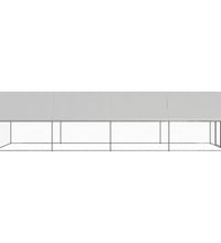 Hühnerkäfig 3x8x2 m Verzinkter Stahl