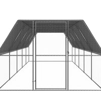 Hühnerkäfig 3x10x2 m Verzinkter Stahl
