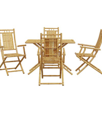 5-tlg. Garten-Essgruppe Bambus