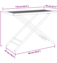 5-tlg. Garten-Essgruppe Bambus