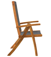 7-tlg. Garten-Essgruppe Massivholz Akazie und Textilene