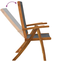 7-tlg. Garten-Essgruppe Massivholz Akazie und Textilene