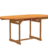 7-tlg. Garten-Essgruppe Massivholz Akazie und Textilene