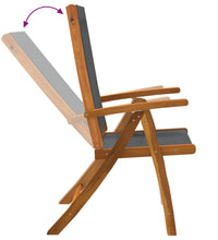 7-tlg. Garten-Essgruppe Massivholz Akazie und Textilene