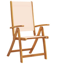 7-tlg. Garten-Essgruppe Massivholz Akazie und Textilene