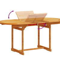 7-tlg. Garten-Essgruppe Massivholz Akazie und Textilene