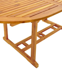 7-tlg. Garten-Essgruppe Massivholz Akazie und Textilene