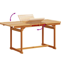 7-tlg. Garten-Essgruppe Massivholz Akazie und Textilene