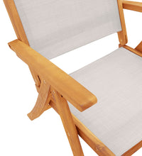 7-tlg. Garten-Essgruppe Massivholz Akazie und Textilene