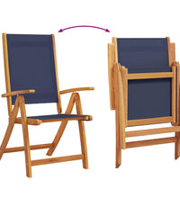 7-tlg. Garten-Essgruppe Massivholz Akazie und Textilene