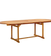 7-tlg. Garten-Essgruppe Massivholz Akazie und Textilene