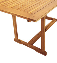 7-tlg. Garten-Essgruppe Massivholz Akazie und Textilene