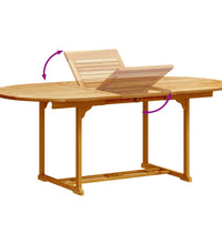 7-tlg. Garten-Essgruppe Massivholz Akazie und Textilene