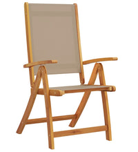 7-tlg. Garten-Essgruppe Massivholz Akazie und Textilene