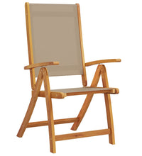 7-tlg. Garten-Essgruppe Massivholz Akazie und Textilene