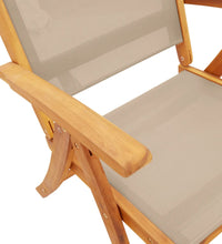 7-tlg. Garten-Essgruppe Massivholz Akazie und Textilene