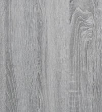 Bettgestell Grau Sonoma 200x200 cm Holzwerkstoff und Metall