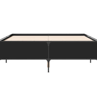 Bettgestell Schwarz 140x190 cm Holzwerkstoff und Metall