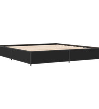 Bettgestell Schwarz 180x200 cm Holzwerkstoff und Metall