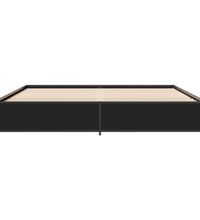 Bettgestell Schwarz 180x200 cm Holzwerkstoff und Metall