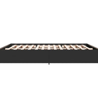 Bettgestell Schwarz 180x200 cm Holzwerkstoff und Metall