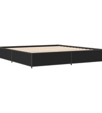 Bettgestell Schwarz 180x200 cm Holzwerkstoff und Metall