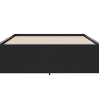 Bettgestell Schwarz 120x200 cm Holzwerkstoff und Metall